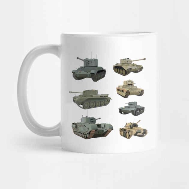 Various British WW2 Tanks by NorseTech